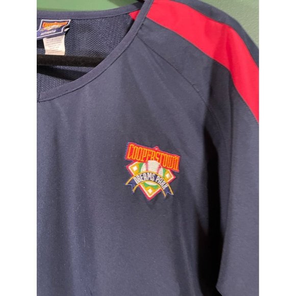 Cooperstown Dreams Park - Men's Blue/Red Short Sleeve Windbreaker - Size M - Picture 2 of 4